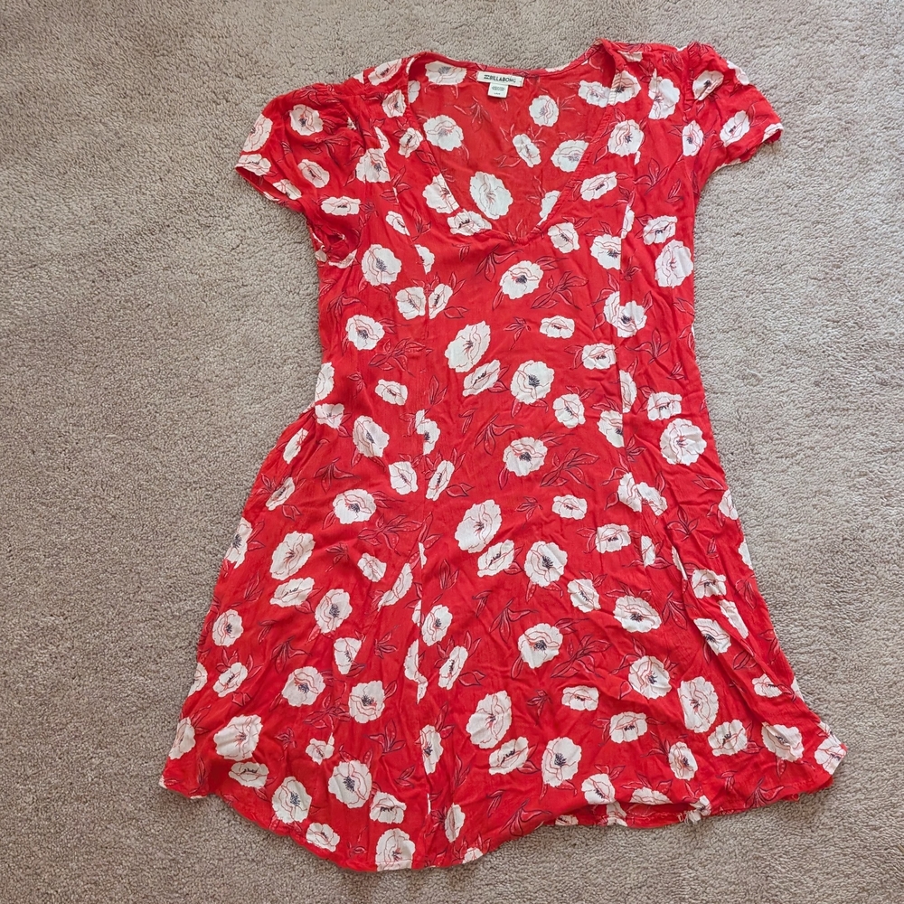 Billabong Red Floral Dress